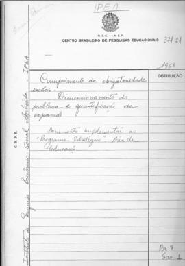 CODI-UNIPER_m0285p01 - Trabalho “Operação-Escola: Subsídios para uma Reformulação do Ensino Primá...