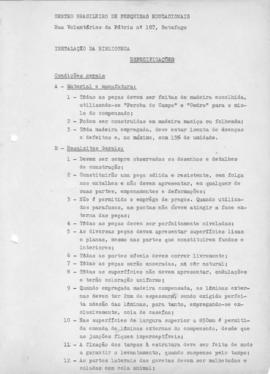 CBPE_m195p01 - Especificações para Instalação da Biblioteca do CBPE em Botafogo
