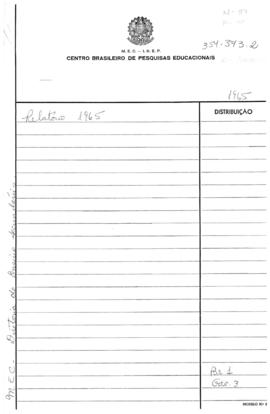 CODI-UNIPER_m0037p01 - Relatório de Atividades do Ensino Secundário, 1964 - 1965