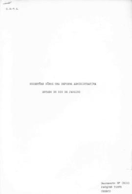 CEOSE-CROSE_m028p01 - Documentos do Jacques Torfs, com Sugestões sobre uma Reforma Administrativa...