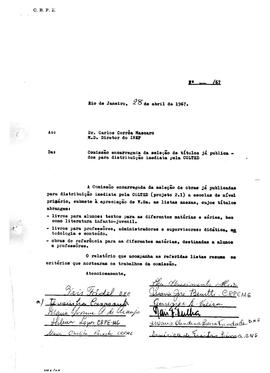 COLTED_m012p10 - Correspondências sobre Livros Indicados e Seleção de Títulos para Distribuição, ...