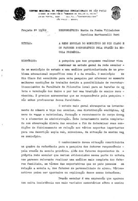 CRPE-SP_m0001p12 - Projeto sobre a Rede Escolar de Rio Claro e os Fatores Responsáveis pela Evasã...