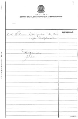 CODI-UNIPER_m0034p01 - Programa da Campanha de Educação Complementar, 1960