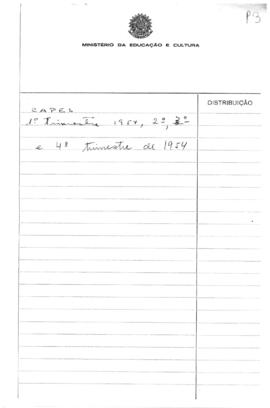 CAPES_m007p03 - Relatório do 1º ao 4º trimestre, 1954
