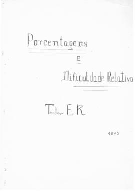 CODI-SOEP_m024p01 - Porcentagens e Dificuldade Relativa de Teste ER, 1943