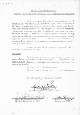 CBPE_m076p29 - Projeto sobre o Contrato do Professor Oracy Nogueira para a Função de Pesquisador,...