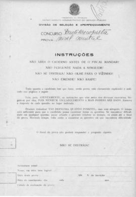 CODI-SOEP_m015p01 - Prova de Seleção do Concurso de Datiloscopista