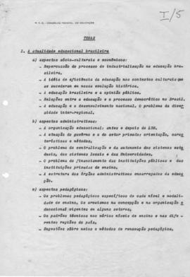CEOSE-CROSE_m046p01 - Rascunhos sobre Planejamento das Semanas dos CROSE, 1966 - 1967