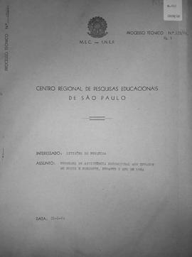 CRPE-SP_m0202p01 - Programa de Assistência Educacional aos Estados do Norte e Nordeste, 1964