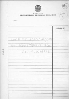 CODI-UNIPER_m0594p01 - Relação de Associações de Pais e Amigos dos Excepcionais