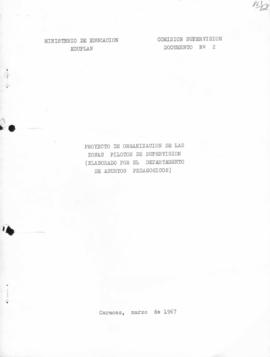 CEOSE-CROSE_m010p01 - Proyecto de Organización de las Zonas Pilotos de Supervisión - Elaborado po...