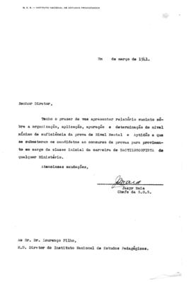CODI-SOEP_m012p01 - Relatório sobre as Provas de Nível Mental do Concurso de Datiloscopista, 1941