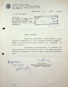 SAT_m022p01 - Anteprojeto de Lei da Reforma do Ensino Primário e Médio, 1970 - 1971