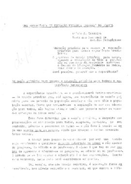 EDUCADORES_m054p01 - Artigo - Uma Experiencia de Educação Primaria Integral no Brasil, Anisio Tei...