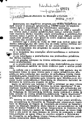 COLTED_m001p01 - Parecer da Comissão de Livros do CBPE sobre as Restrições feitas pelo Professor ...