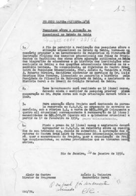 CBPE_m076p50 - Projetos de Pesquisas sobre a Situação Educacional no Estado da Bahia e Organizaçã...