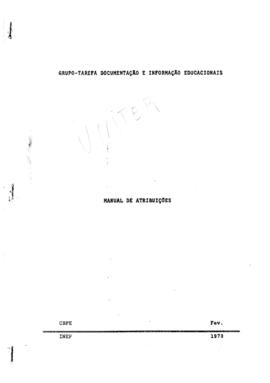 CODI-UNIPER_m0468p01 - Manual de Instruções pelo Grupo-Tarefa DIE, 1973