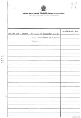 CILEME_m010p01 - O Ensino de Geografia nas Escolas Secundárias do Distrito Federal, 1956