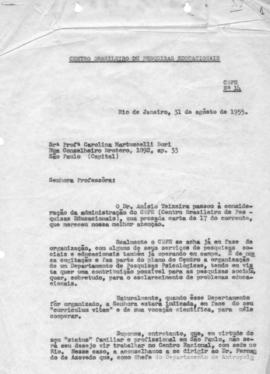 CBPE_m128p02 - Documentos Diversos Referente a Organização do CBPE, 1954 - 1955