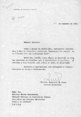 CBPE_m278p06 - Submission for Project to be Financed from the Contingency Fund, 1963-1964
