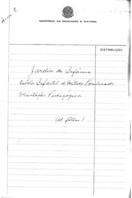 CODI-UNIPER_m1024p01 - Orientação Pedagógica para Escola Infantil de Método Combinado, 1956