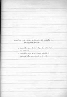 CODI-UNIPER_m0019p01 - Sugestões para o Plano de Trabalho da Comissão de Radiodifusão Educativa, ...