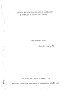 O Folclore no Brasil – 1971