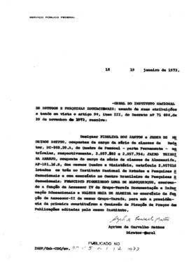 CODI-UNIPER_m0972p03 - Alocação de Servidores, 1973 - 1974