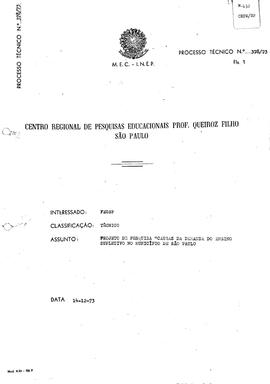 CRPE-SP_m0132p01 - Projeto de Pesquisa: Causas da Demanda do Ensino Supletivo no Município de São...