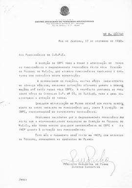 CBPE_m311p05 - Relação de Funcionários do CBPE, 1960