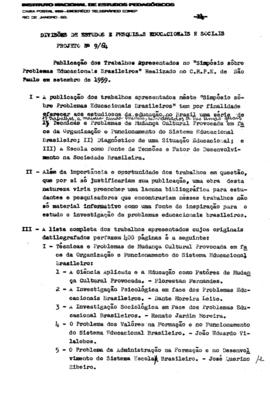 CRPE-SP_m0001p10 - Publicação dos Trabalhos Apresentados no Simpósio sobre Problemas Educacionais...