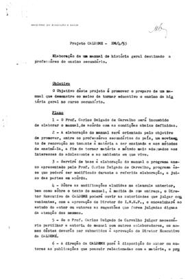 CALDEME_m012p01 - Elaboração de um Manual de Historia Geral destinado a professores do Ensino Sec...