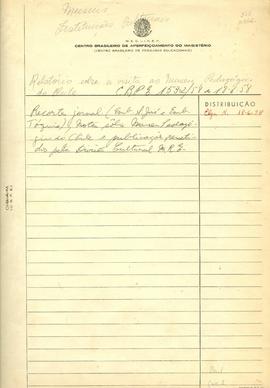 CBPE_m073p01 -  Relatório sobre a Visita ao Museu Pedagógico do Chile, 1958