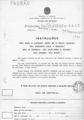 CODI-SOEP_m048p01 - Prova de Seleção para Datilógrafo, 1943