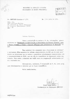 CODI-UNIPER_m0970p02 - Subprojeto de Habilitação e Treinamento de Pessoal Docente, 1971