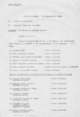 CBPE_m307p02 - Frequência de Funcionários, 1968 - 1969