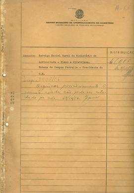 CBPE_m066p01 - Plano e Diretrizes do Serviço Social Rural do Ministério da Agricultura, 1956