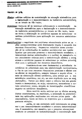 CRPE-SP_m0001p04 - Projeto sobre Análise Crítica da Contribuição da Educação Sistemática para Imp...