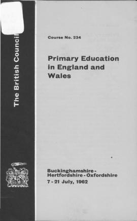 CBPE_m085p02 - Primary Education In England and Wales, 1962