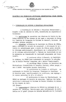 CRPE-RS_m008p01 - Relatório das Principais Atividades Desenvolvidas pelos CERPES, 1973 - 1974