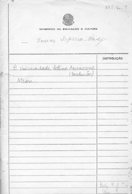 CODI-UNIPER_m0741p01 - A Universidade Latina Americana, 1961