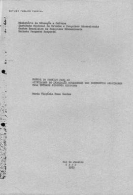 CODI-UNIPER_m0008p01 - Manual de Serviço para Indexação Coordenada dos Documentos Analisados pela...