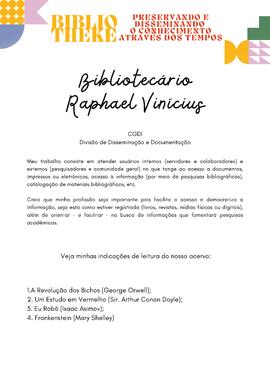 7 - Bibliotecário Raphael Vinicius