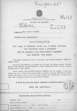 CODI-SOEP_m044p01 - Provas de Seleção para Zelador, 1944