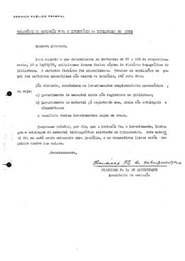 DDI_m006p01  - Relatório da Comissão para o Inventário da Biblioteca do CBPE, 1977