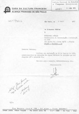 CODI-UNIPER_m1114p07 - Correspondências entre a Biblioteca Núcleo do CBPE e a Casa da Cultura Fra...